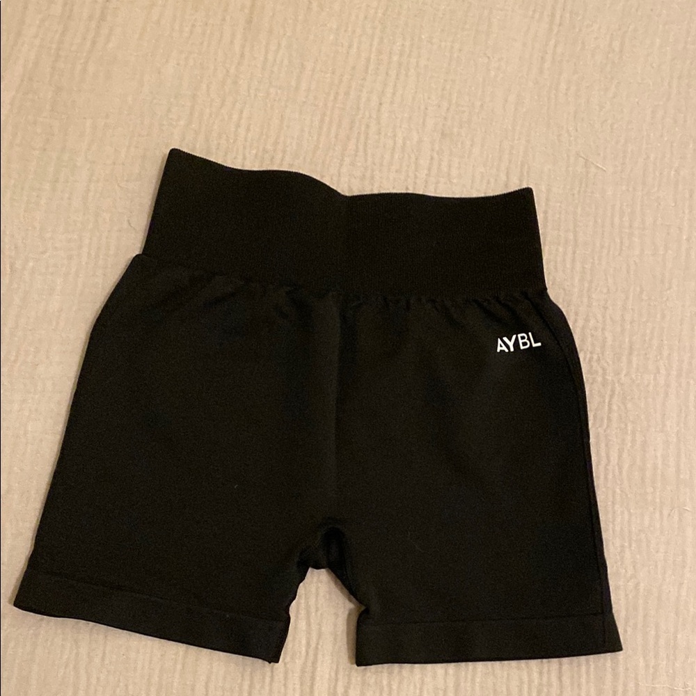 AYBL Black High-Waisted Shorts. Size S
